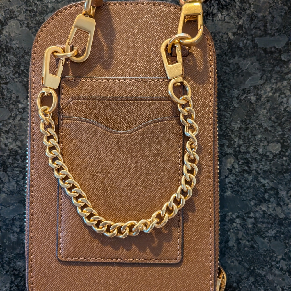 Tory Burch Emerson Phone Crossbody Bag (Brown) - Picture 2 of 5